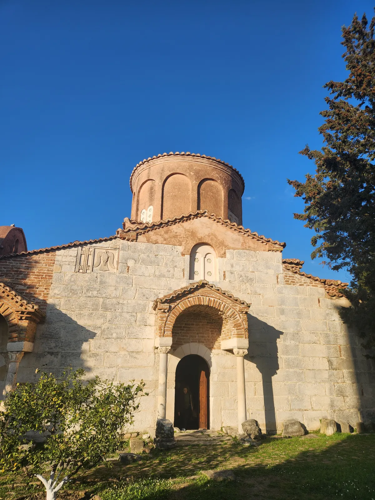 Byzantine-era church with domed roof in southern Albania